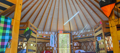 Tortuga yurt interior