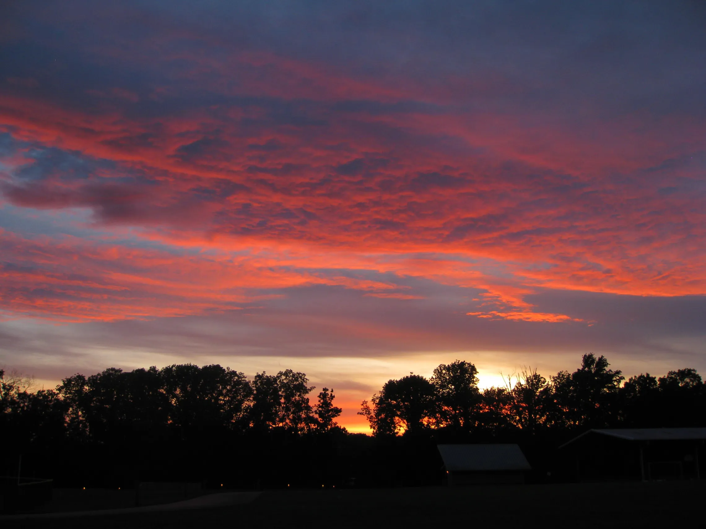 Ranch Camp at Sunset